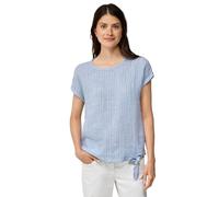 Cecil B345831 Chemisier en Lin, Chambray Forever Blue, L Femmes