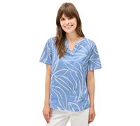 Cecil B345832 Chemisier en Coton à Motifs, Bleu Pastel Profond, XL Femmes