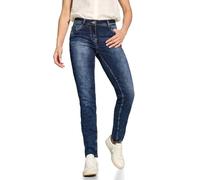 Cecil B377687 Jean Coupe décontractée, Mid Blue Wash, 33W x 32L Femmes, Women's