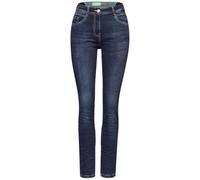Cecil B377843 Jean Slim et Haut, Bleu foncé délavé, 26W / 30L Femmes