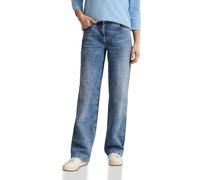 Cecil B378809 Jean à Jambes Larges Scintillantes, Bleu Clair délavé, 32W / 32L Femmes