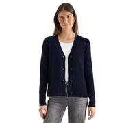 Cecil Cardigan Doux à col en V Urbain, Bleu foncé, Taille S