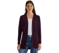 Cecil Cardigan Ouvert à Manches Longues Aubergine Rouge XS