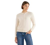 Cecil Cardigan zippé pour Femme, Oat Milk Beige mélangé, L