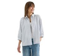 Cecil Chemise en Seersucker Sporty Denim Bleu XS