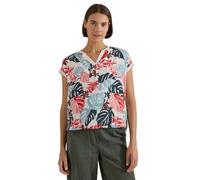 Cecil Chemisier à col Fendu et imprimé Blanc albâtre Clair, Taille XL