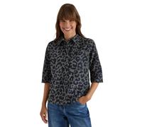 Cecil Chemisier à Manches Courtes en Velours côtelé avec Motif léon, Vert Olive séché, Taille XS