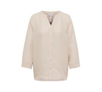 Cecil Chemisier en Lin mélangé de Couleur Unie Macadamia Beige S