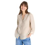 Cecil Chemisier en Lin mélangé de Couleur Unie Macadamia Beige L