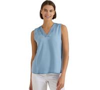 Cecil Chemisier Look Denim avec col en V Bleu Clair délavé L