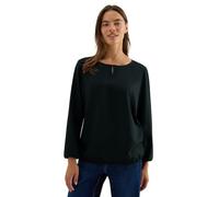 Cecil Chemisier pour Femme 3411876 de Couleur Unie, Vert d'encre, Taille XL