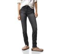 Cecil Damen B377687 Jeans Casual Fit, Dark Grey Washed, 29W / 32L