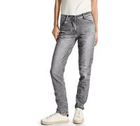 Cecil Damen B377687 Jeans Casual Fit, Light Grey Stone Wash, 27W / 30L