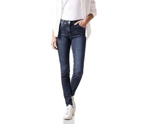 Cecil Damen B378099 Jeans Slim Fit, Mid Blue Wash, 36W x 30L