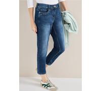 Cecil Femme 7/8 Slim Legs Jeans in Bleu, Gr: 30