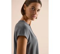 Cecil Femme Blouse à manches courtes avec mélange de structures in Gris, Gr: M