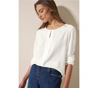 Cecil Femme Blouse à structure mixte in Blanc, Gr: XXL