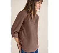 Cecil Femme Blouse avec turn-up in Beige, Gr: XS