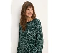 Cecil Femme Blouse imprimée avec cordon de serrage in Vert, Gr: XS
