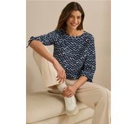 Cecil Femme Blouse imprimée in Bleu, Gr: XS
