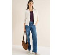 Cecil Femme Cardigan jacquard avec fermeture éclair in Gris, Gr: XXL