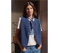 Cecil Femme Gilet avec patte de boutonnage in Bleu, Gr: XXL