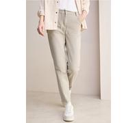 Cecil Femme Jeans rayé Casual Fit in Beige, Gr: 36