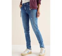 Cecil Femme Jeans Slim Fit in Bleu, Gr: 25