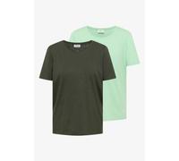 Cecil Femme Lot de 2 T-shirts simples à col rond in Multicolore, Gr: M