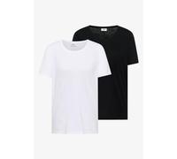 Cecil Femme Lot de 2 T-shirts simples à col rond in Multicolore, Gr: S
