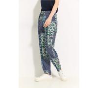 Cecil Femme Pantalon à imprimé patchwork in Bleu, Gr: XL