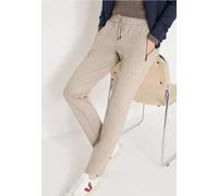 Cecil Femme Pantalon Casual Fit in Marron, Gr: XL