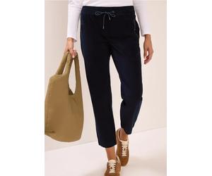Cecil Femme Pantalon en velours côtelé, coupe casuale in Bleu, Gr: XXL