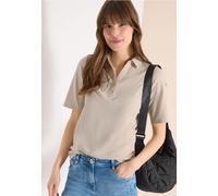 Cecil Femme Polo basique à manches courtes in Beige, Gr: 3XL