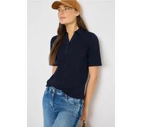 Cecil Femme Polo basique à manches courtes in Bleu, Gr: S