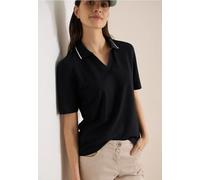 Cecil Femme Polo in Noir, Gr: M