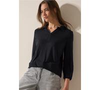 Cecil Femme Polo in Noir, Gr: XXL