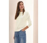 Cecil Femme Pull Avec Maille In Blanc, Gr: L