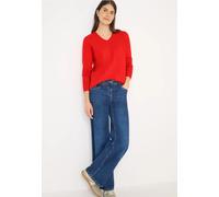Cecil Femme Pull douillet à col en V in Orange, Gr: XL