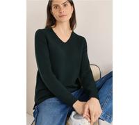 Cecil Femme Pull douillet à col en V in Vert, Gr: L