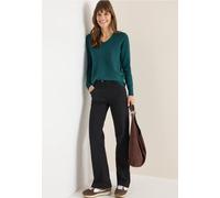 Cecil Femme Pull douillet à col en V in Vert, Gr: S