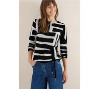 Cecil Femme Pull jacquard in Noir, Gr: XL