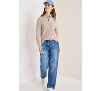 Cecil Femme Pull mouliné avec troyer in Beige, Gr: XXL