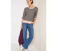 Cecil Femme Pull structuré two-tone in Beige, Gr: S