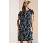 Cecil Femme Robe mi-longue à manches courtes in Bleu, Gr: M