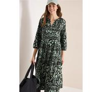 Cecil Femme Robe midi avec imprimé patchwork in Vert, Gr: XS