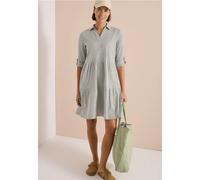 Cecil Femme Robe midi en seersucker in Vert, Gr: XL