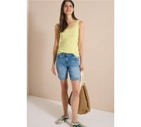 Cecil Femme Short taille haute Slim Leg, coupe ajustée in Bleu, Gr: 25