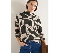 Cecil Femme T-shirt à motifs mélangés in Vert, Gr: L