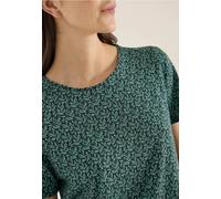 Cecil Femme T-shirt basique avec imprimé minimaliste in Vert, Gr: L